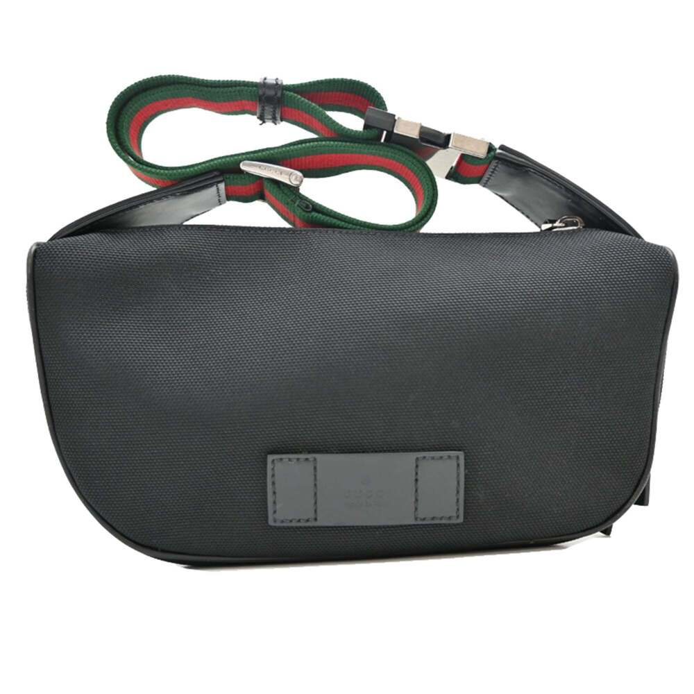 GUCCI Black Canvas Fanny Pack - Picture 1 of 10